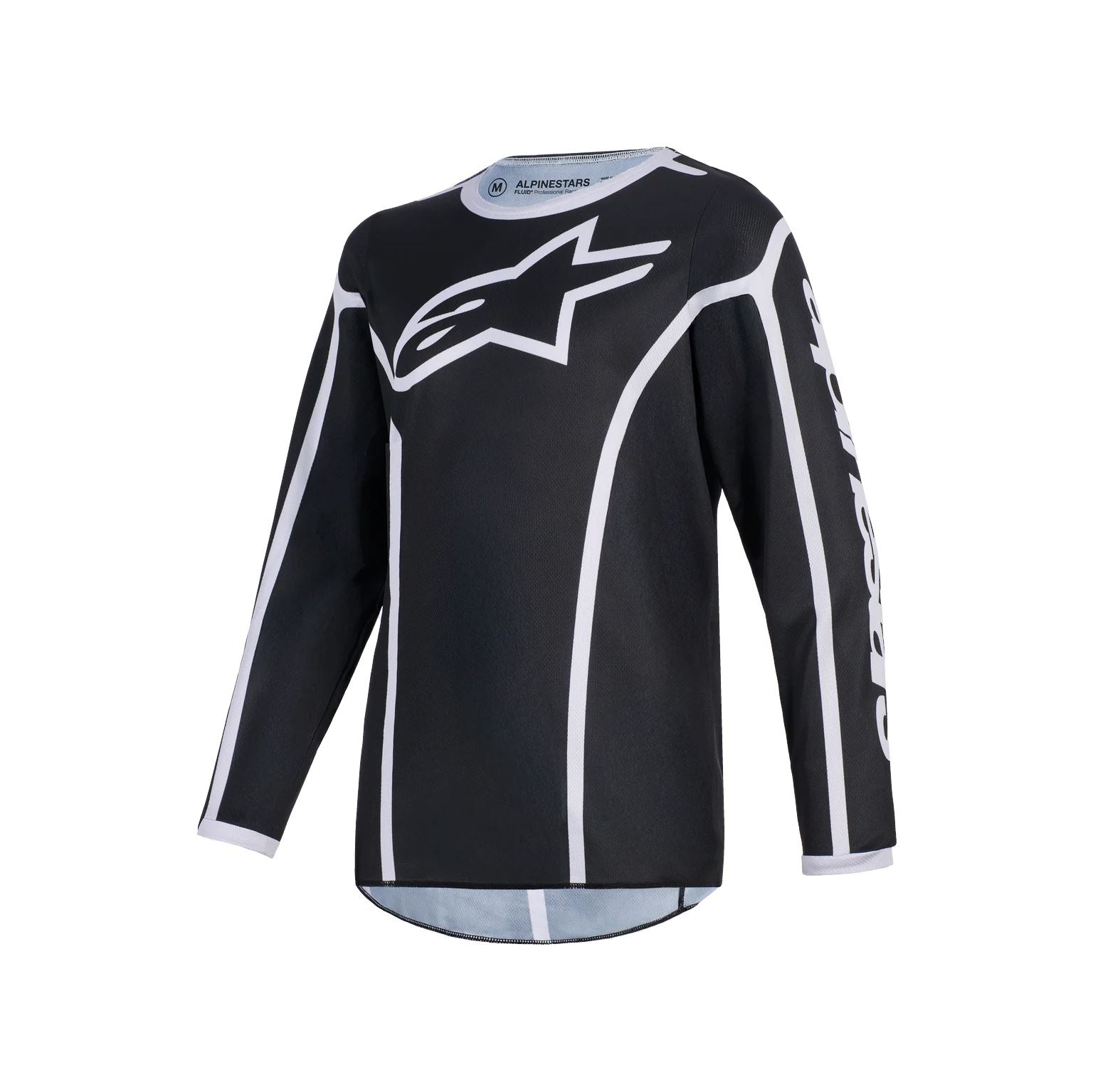 Alpinestars 2026 Youth Fluid Apex Motocross Jersey Black Grey